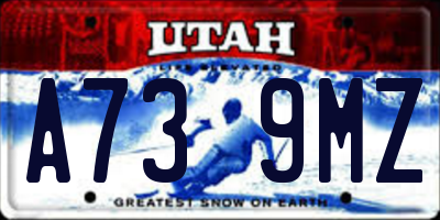 UT license plate A739MZ