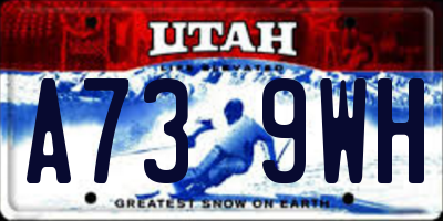 UT license plate A739WH