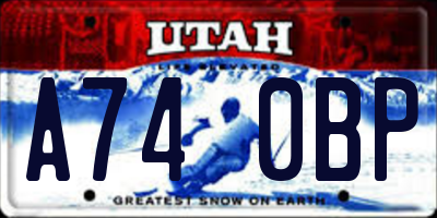 UT license plate A740BP
