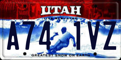 UT license plate A741VZ