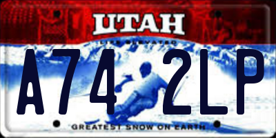 UT license plate A742LP