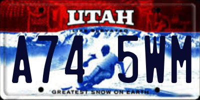UT license plate A745WM