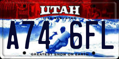 UT license plate A746FL