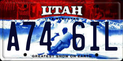 UT license plate A746IL