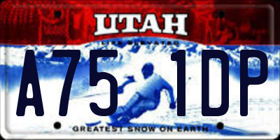 UT license plate A751DP