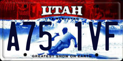 UT license plate A751VF