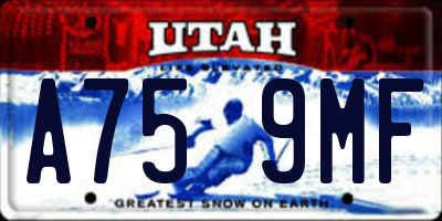 UT license plate A759MF
