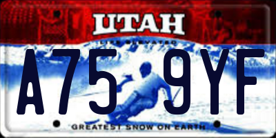 UT license plate A759YF