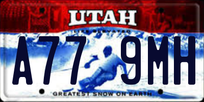 UT license plate A779MH