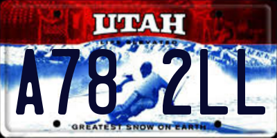 UT license plate A782LL