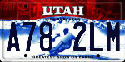 UT license plate A782LM
