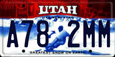 UT license plate A782MM