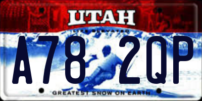 UT license plate A782QP