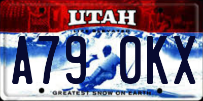 UT license plate A790KX