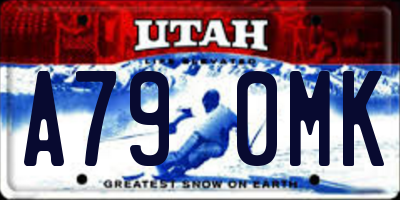 UT license plate A790MK