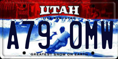 UT license plate A790MW