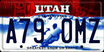 UT license plate A790MZ