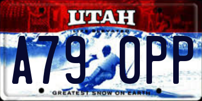 UT license plate A790PP