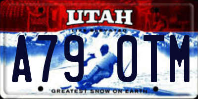 UT license plate A790TM