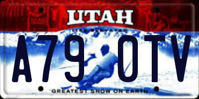 UT license plate A790TV