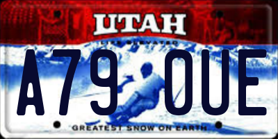 UT license plate A790UE