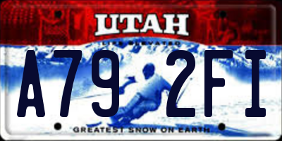 UT license plate A792FI