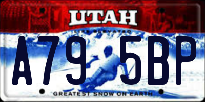 UT license plate A795BP