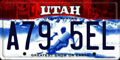 UT license plate A795EL