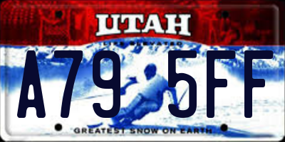 UT license plate A795FF