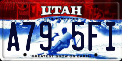UT license plate A795FI