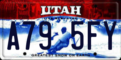 UT license plate A795FY