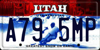 UT license plate A795MP