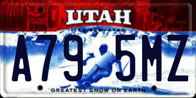 UT license plate A795MZ