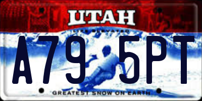 UT license plate A795PT