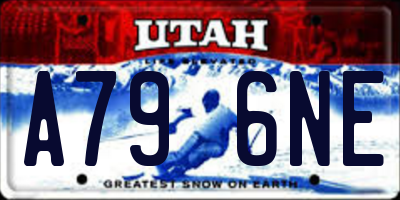 UT license plate A796NE