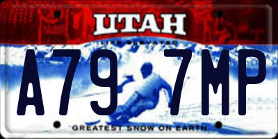 UT license plate A797MP