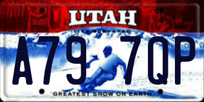 UT license plate A797QP