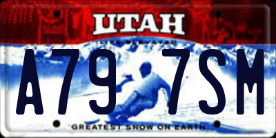 UT license plate A797SM