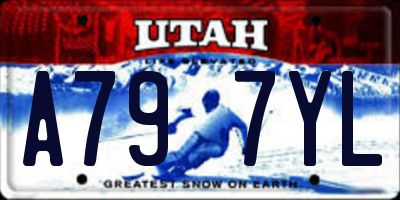 UT license plate A797YL