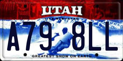 UT license plate A798LL