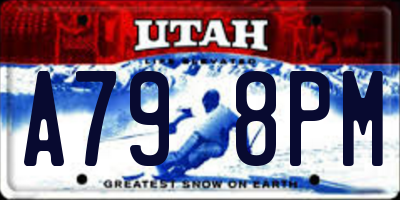 UT license plate A798PM