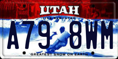 UT license plate A798WM