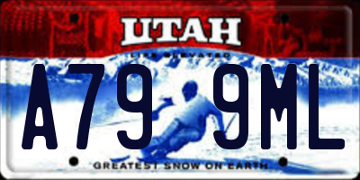 UT license plate A799ML