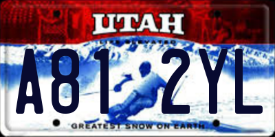 UT license plate A812YL