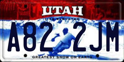 UT license plate A822JM