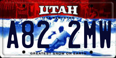 UT license plate A822MW