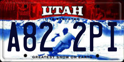 UT license plate A822PI