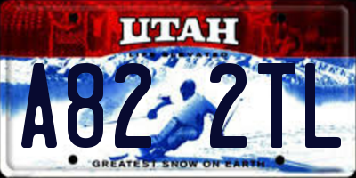 UT license plate A822TL