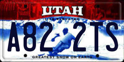 UT license plate A822TS