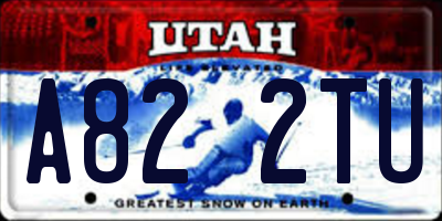 UT license plate A822TU